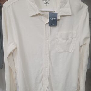J. Crew Cool Yellow Casual Button Down Shirt Classic Cotton